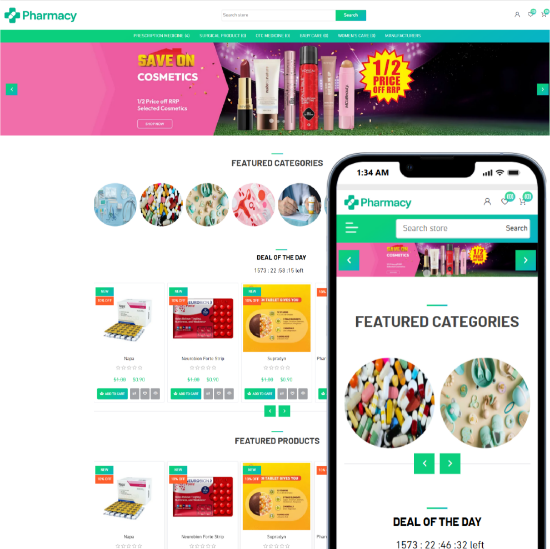 Picture of Pharmacy Theme for nopCommerce