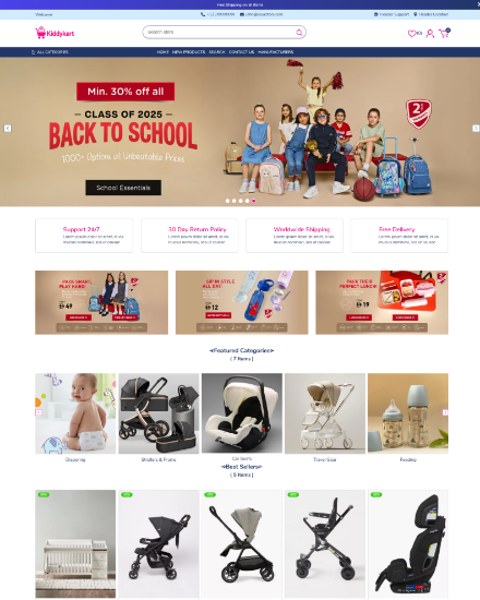Picture of Kiddykart Theme for nopCommerce