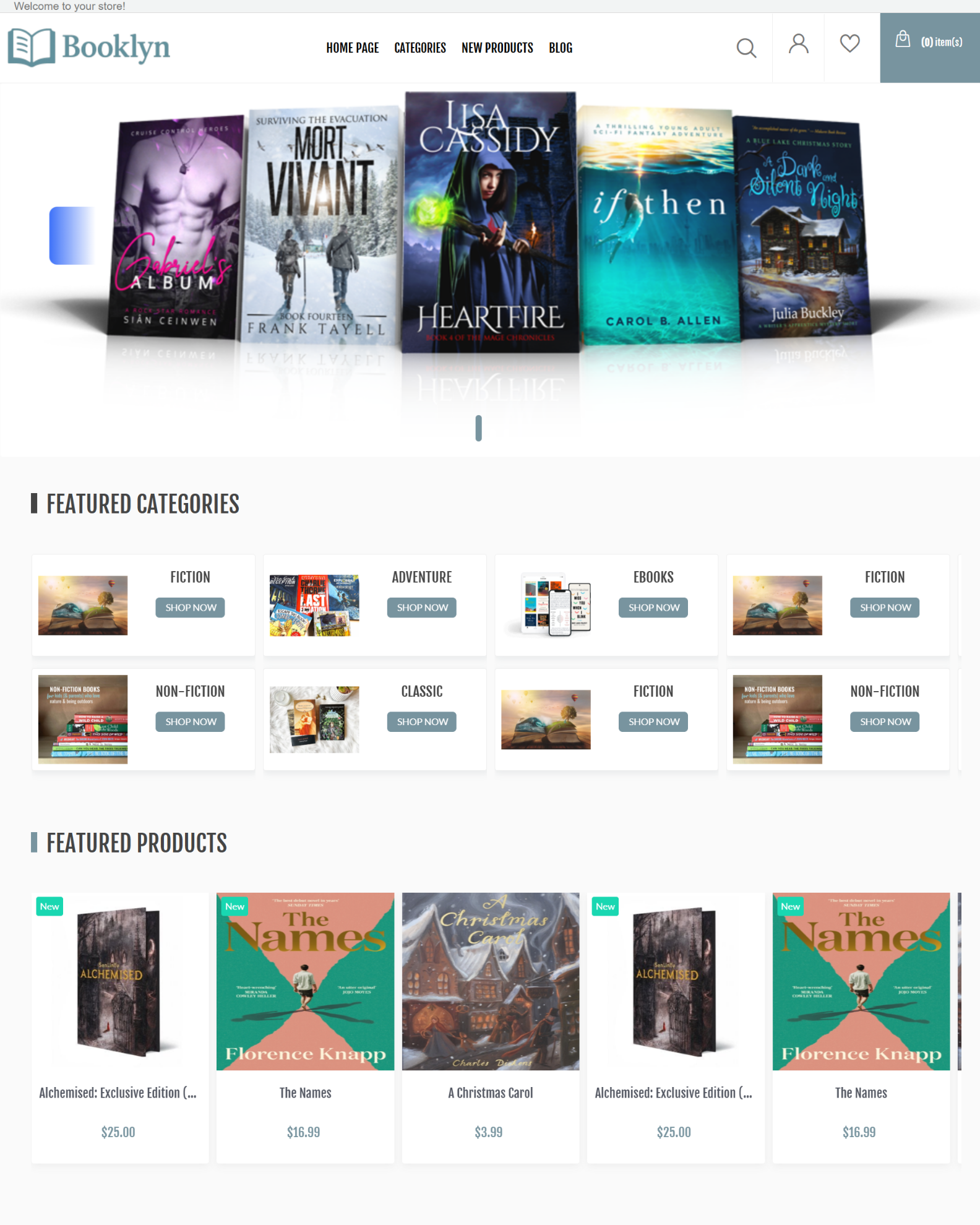 Picture of Booklyn Theme for nopCommerce