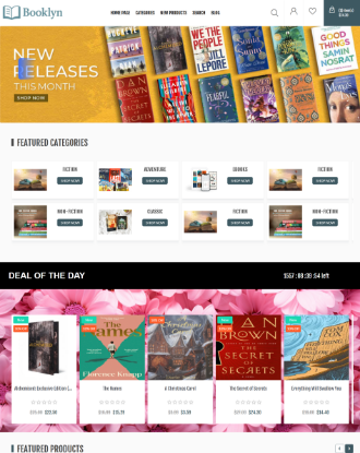 Picture of Booklyn Theme for nopCommerce