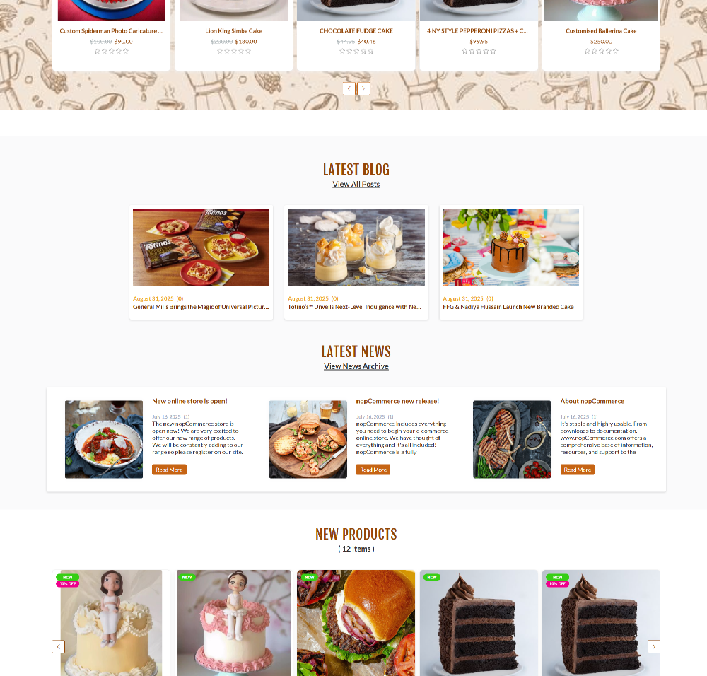 Bakenest theme blog and news