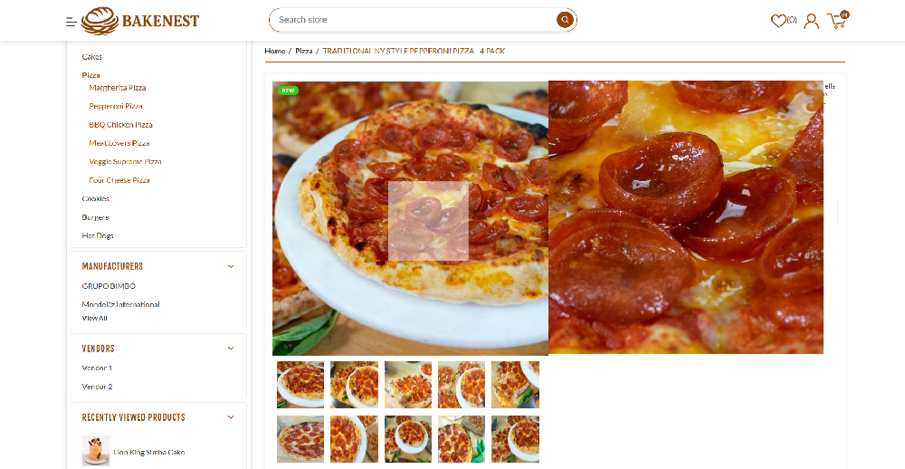 Bakenest theme picture zoom